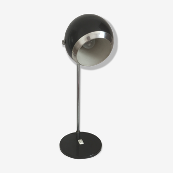 Lampe eyeball vintage en noir laqué