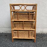Rattan chest of drawers