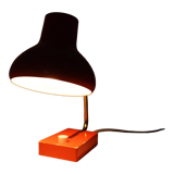 Vintage lamp in orange metal