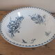 Round hollow dish Sarreguemines U&C Vega - 19th century floral decoration