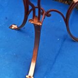 Vintage wrought iron pedestal table