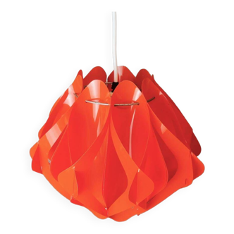 70s acrylic red lamp by Milanda Havlova