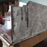 Burgundy marble dressing table