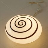 Glass lamp Swirl Zebra by Eglo vintage 80s/90s