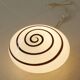 Glass lamp Swirl Zebra by Eglo vintage 80s/90s