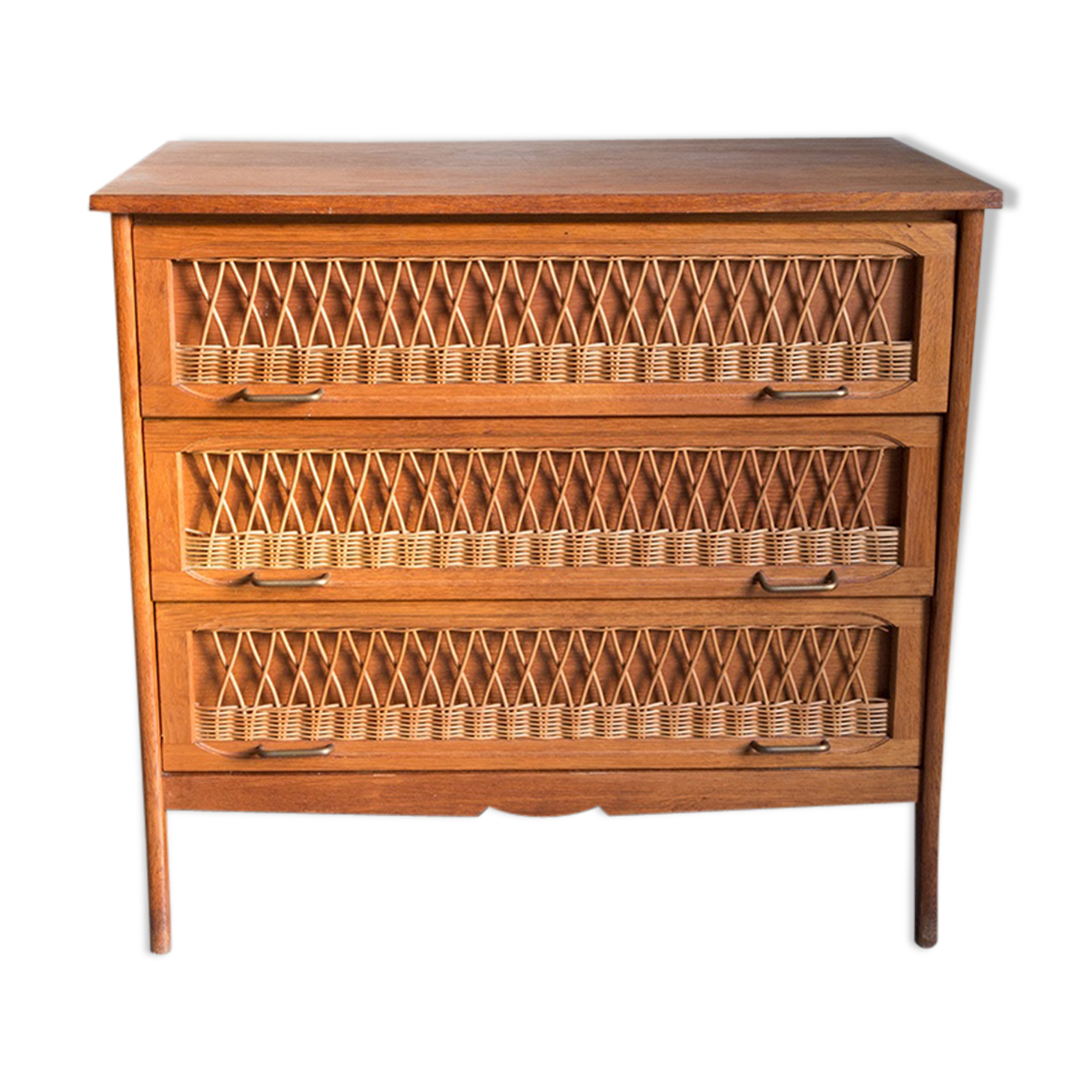 Rattan chest of drawers