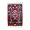 Vintage persian malayer handmade carpet 40cm x 58cm 1970s, 1c751