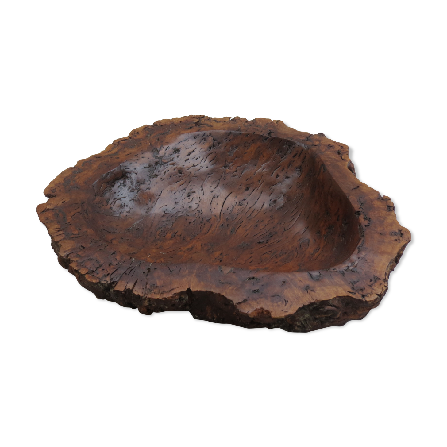 Hand Crafted Bowl In River Red Gum Burr Wood Australian Selency