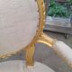 Two-seater bench wood fabric
