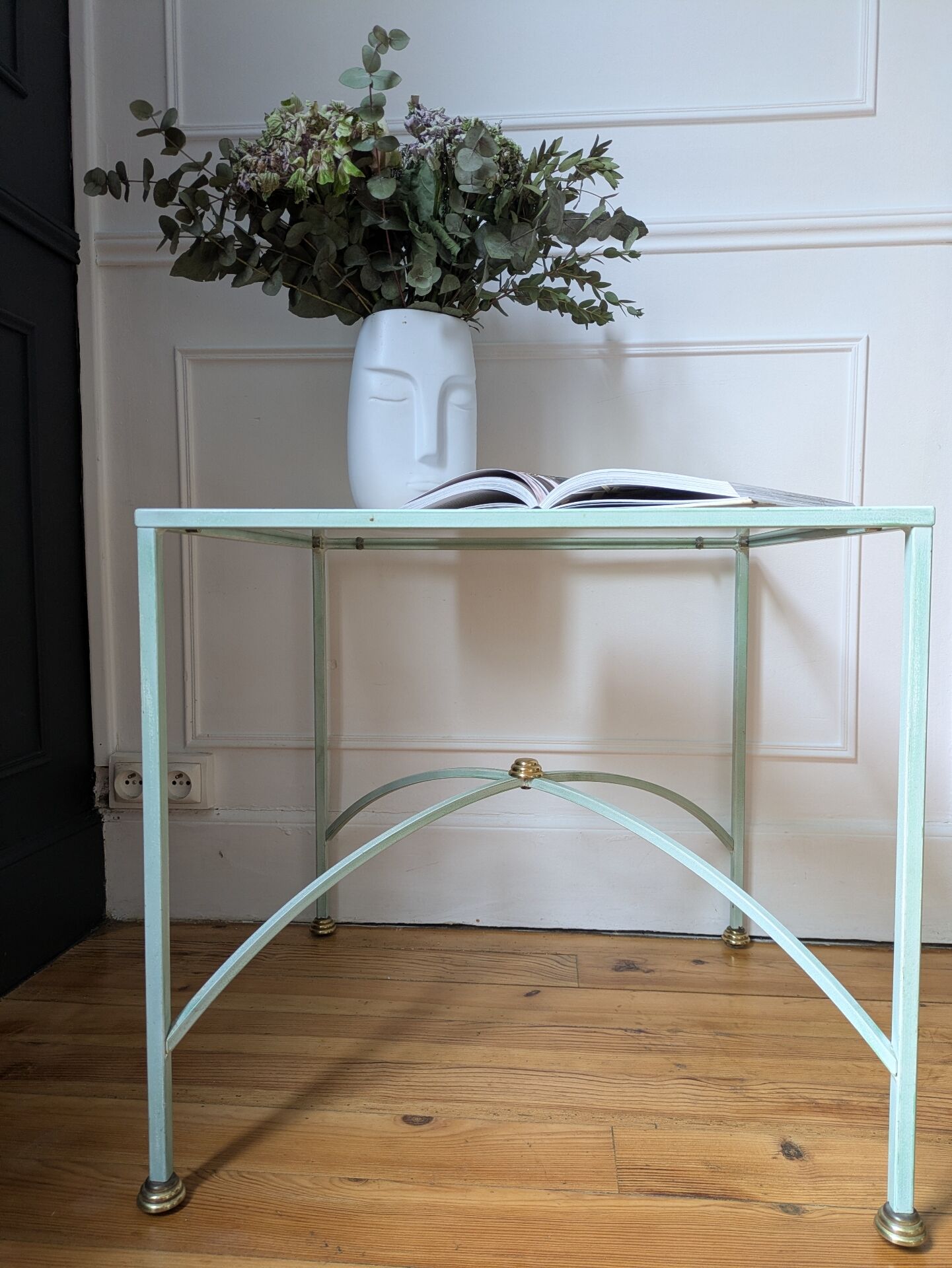 petite table vintage fer forgé.