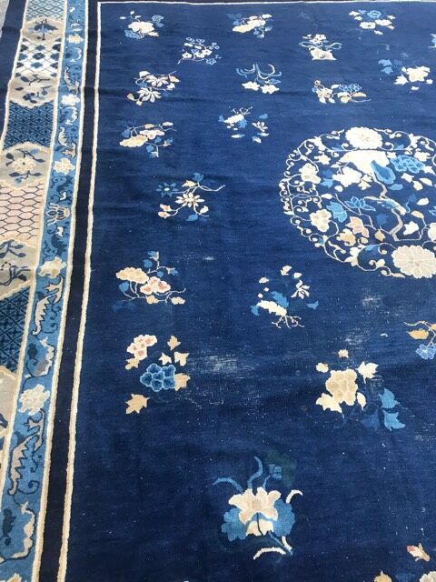 Tapis ancien chinois fait main 308x380 cm