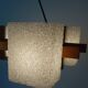 Scandinavian chandelier in perspex and teak from the 60s/70s.