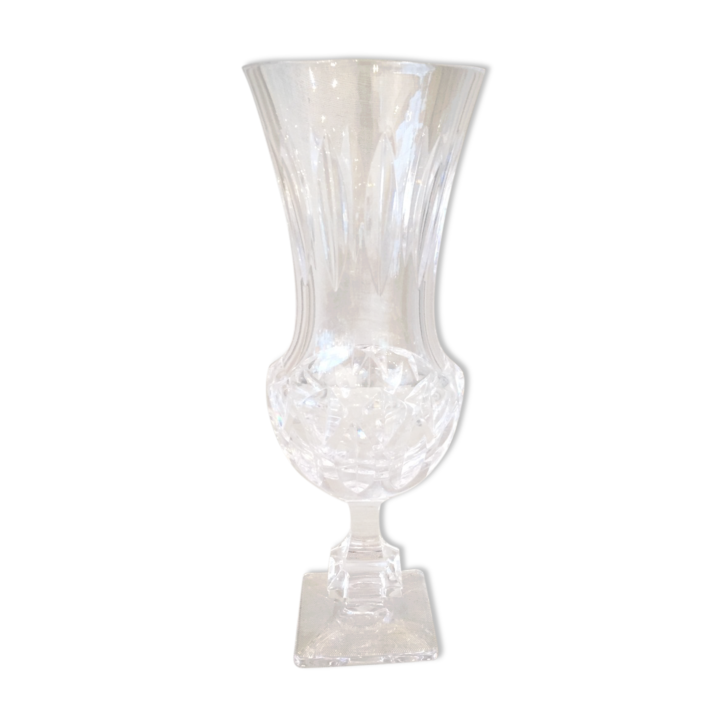 Vase medicis sevres en cristal taille