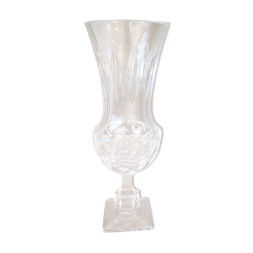 Vase medicis sevres en cristal taille
