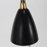 Plafonnier flower petals in Bakelite and aluminum cast, Italian sputnik