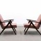 Mid Century Easy Chair Model B - 310 Var in Pink Boucle