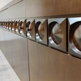 Graphical brutalist credenza, 1970s