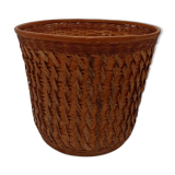 Wicker pot cache basket