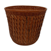 Wicker pot cache basket