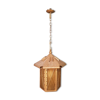 Metal outdoor lantern, 1st half 20th century