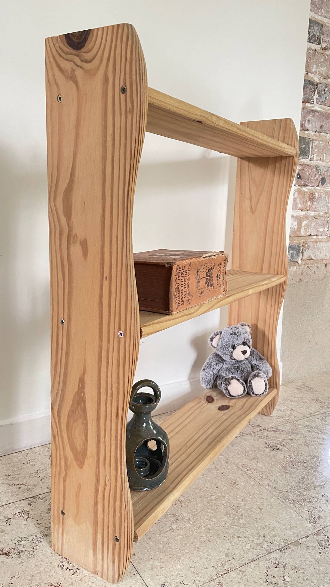 Vintage Solid Wood Shelf (Tabletop or Wall Mounted)