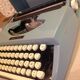Machine write pastel blue Brother vintage 60s