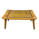 Special blond oak stool, small bench 1960’s