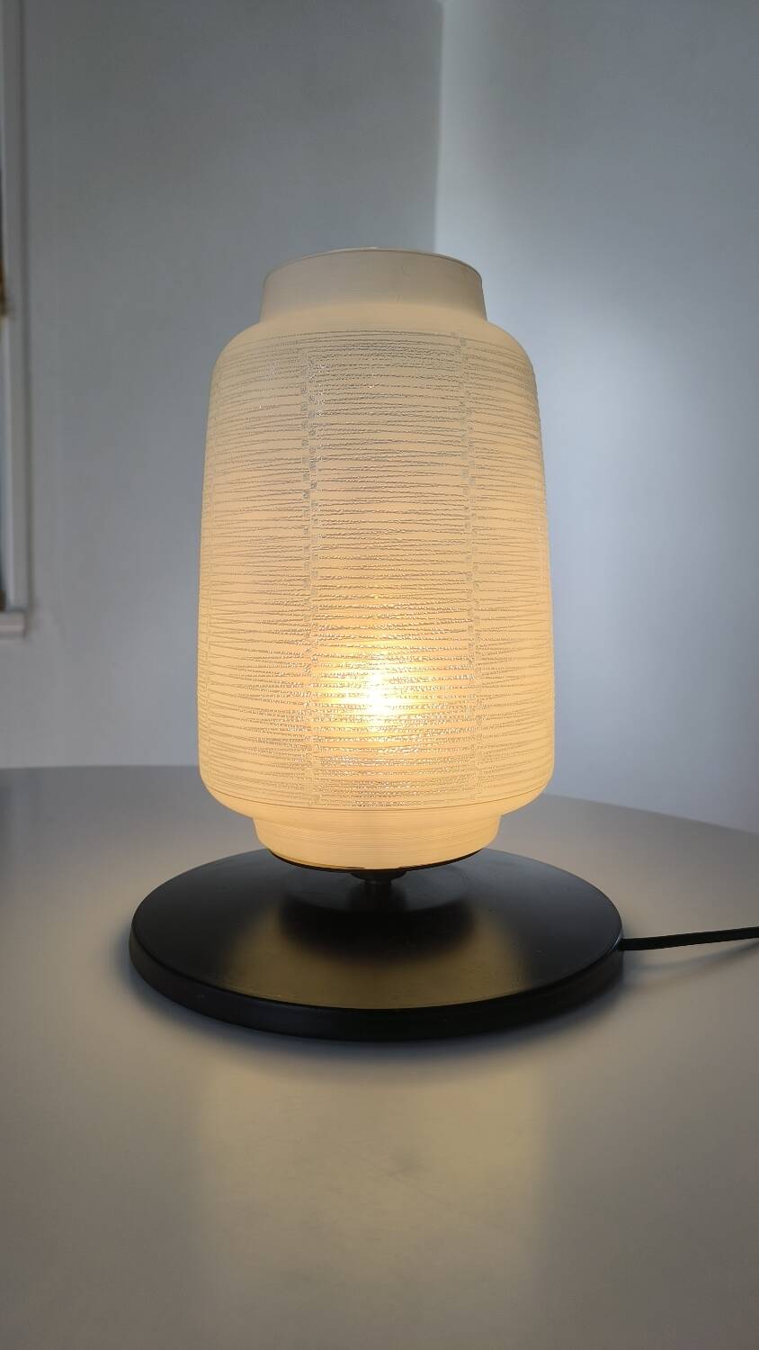 Japanese table lamp from Lunel, 1950