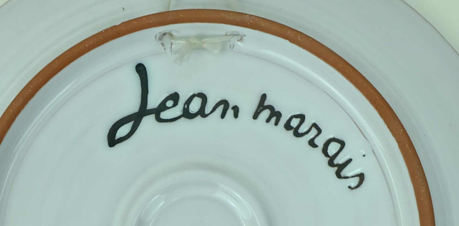 Ceramic plate jean marais vallauris art ceramics 1960s
