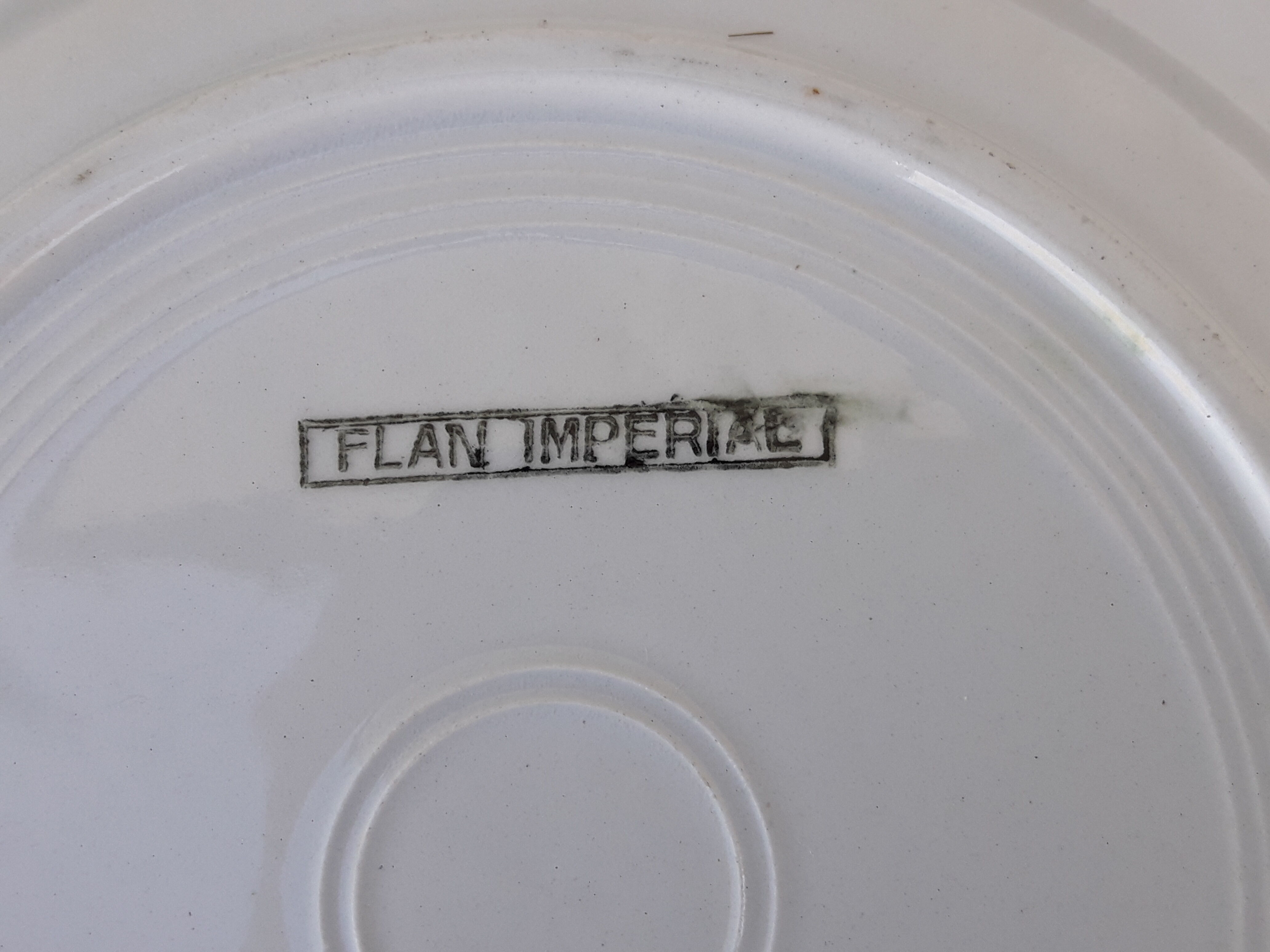 9 K G Lunéville model imperial flan diam 18.5 cm cheese plates