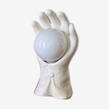 Ceramic hand lamp