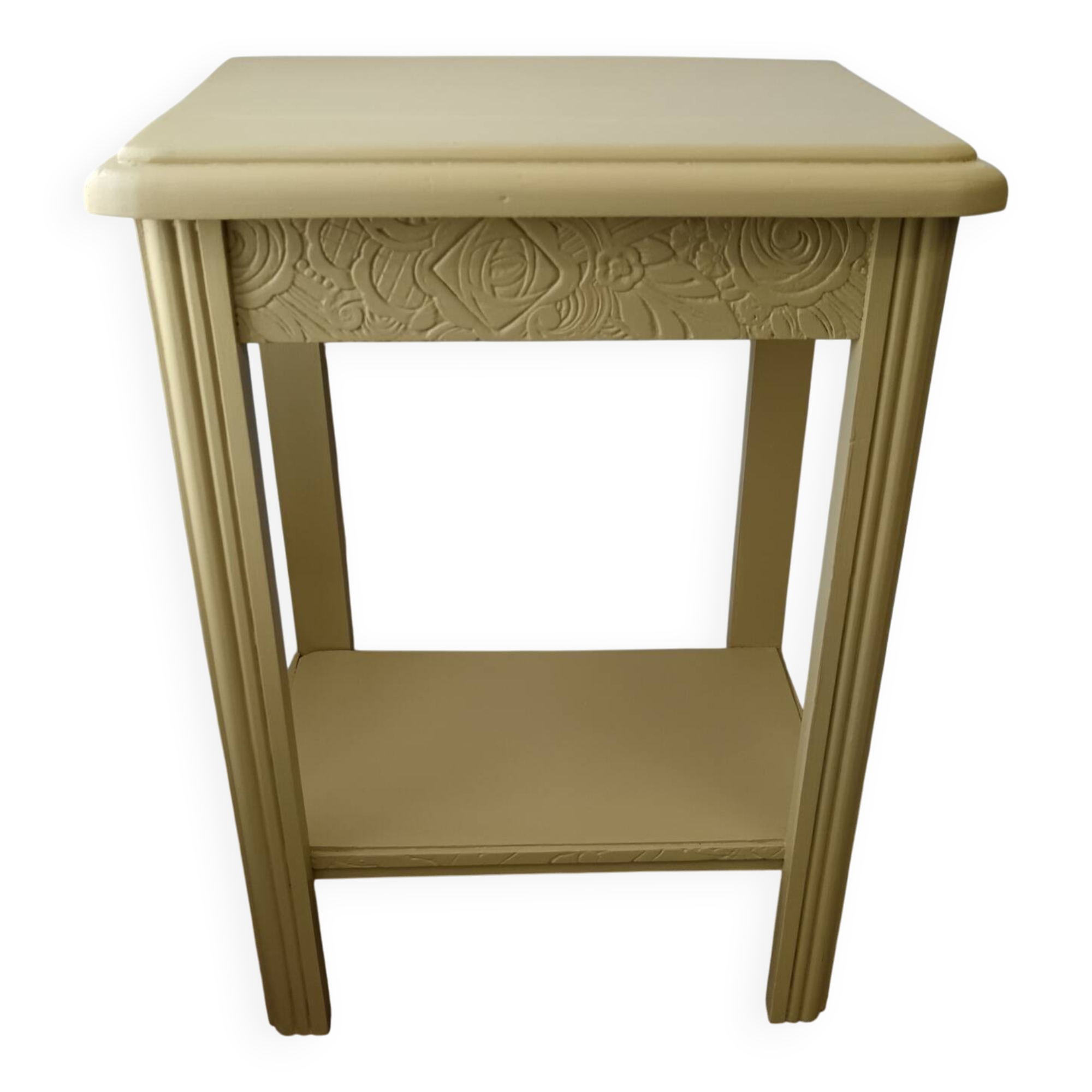 Vitamin yellow art deco console