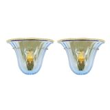 Pair of La Murrina Murano Art Glass Wall Lamps, Murano, Italy, 1980s/1990s