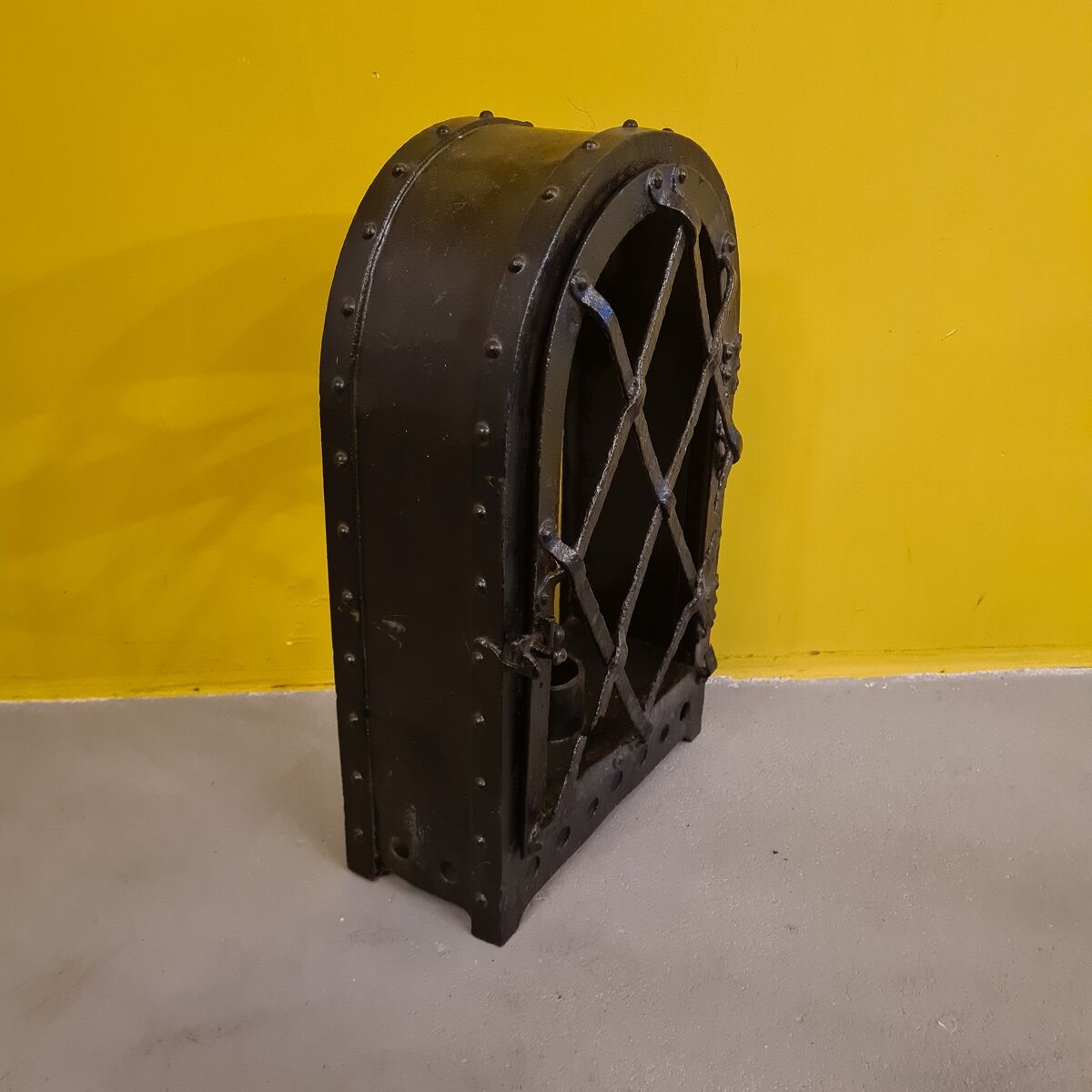 Antique French Wrought Iron Wall Lamp, partly from 1600s