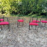 6 chairs from the 80s, metal structure