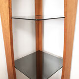 Vintage smoked glass self, 1970