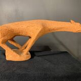 Animal Sculpture Horse, Terracotta, Unique Piece, 1960s