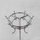 Standing chrome-plated Tubax coat rack