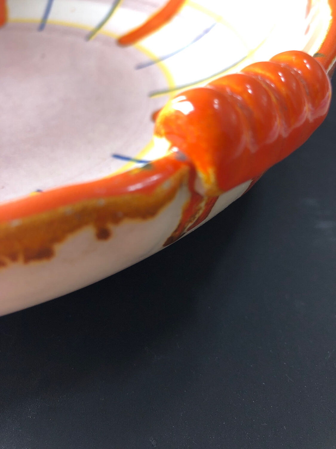 Abstract dish by Elfie Stadtler for Schramberg