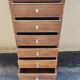Vintage 1950s oak chest of drawers with 6 drawers.