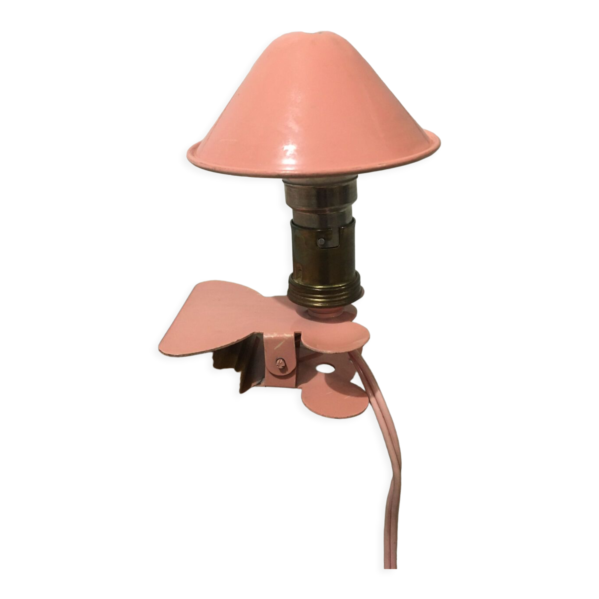 Mushroom lamp with clip