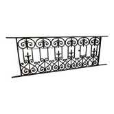 Old cast iron balcony box