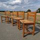 Set of 4 elm chairs from the Regain house.