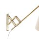 Brass wall lamp by Th. Valentiner, 1950