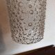 Set of two vintage bubble glass pendant lights