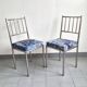 Suite de 5 chaises faux-bambou vintage 1970