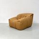 Sandra chair in camel leather by Annie Hiéronimus for Cinna/Ligne Roset.