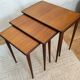 Vintage Danish nesting tables in teak.