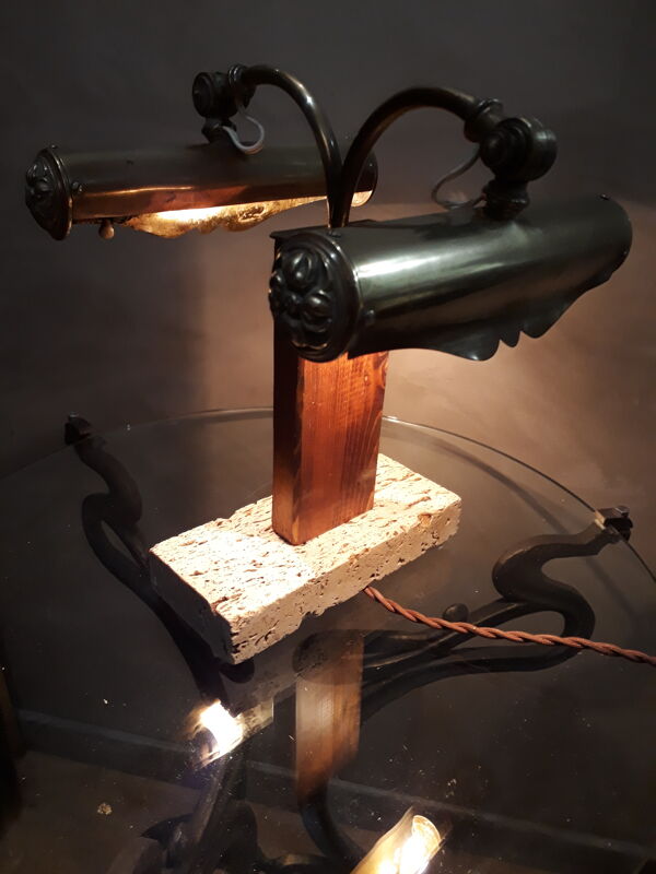 Lampe de bureau de notaire 1920/30 Art Deco