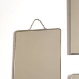Set of 4 rectangular barber mirrors, 1950s